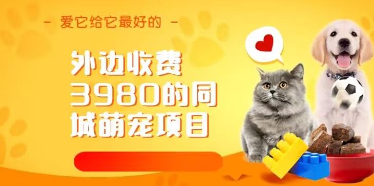 外边收费3980的同城萌宠项目，用最冷门的玩法冲击最热门的市场【揭秘】-阿光创业网