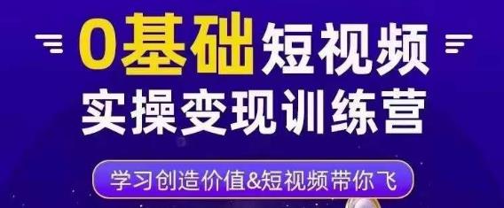 薛辉·0基础短视频实操变现训练营，3大体系成就百万大V