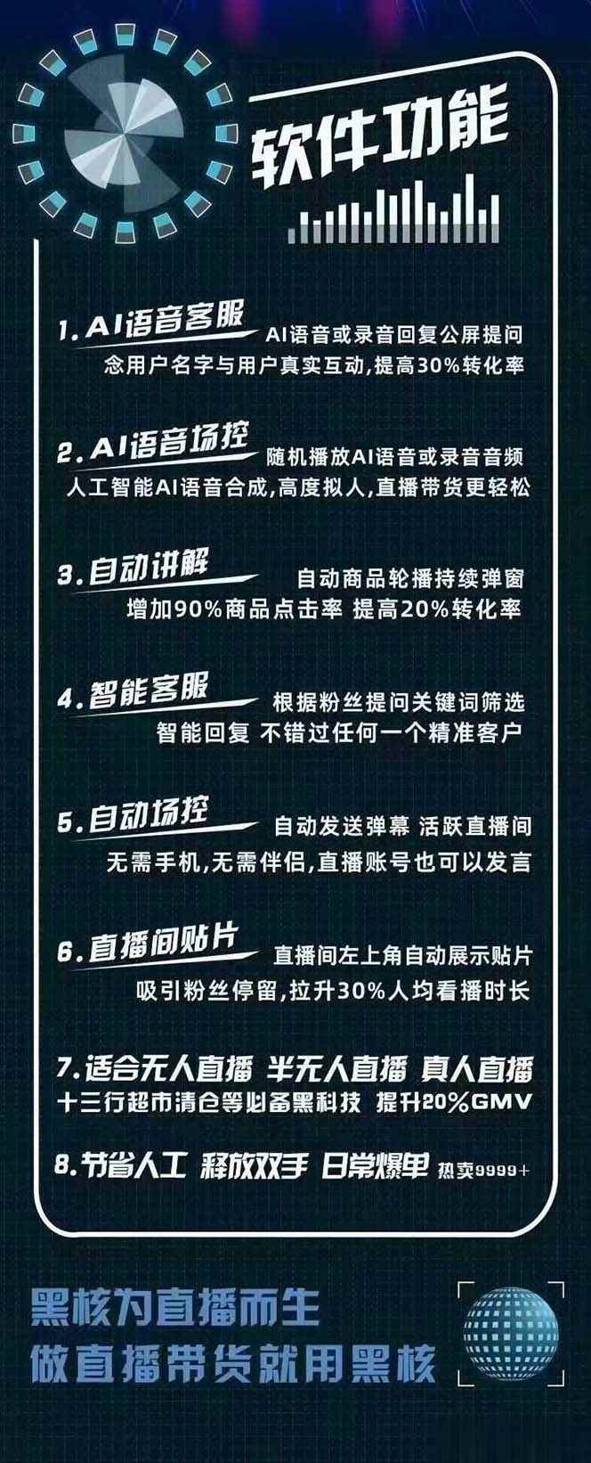 图片[3]-（6050期）【高端精品】外面收费998的黑核AI爆单助手，直播场控必备【永久版脚本】