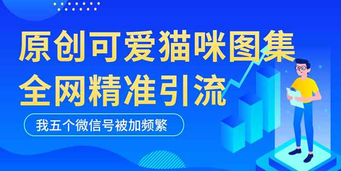 （5498期）黑科技纯原创可爱猫咪图片，全网精准引流，实操5个VX号被加频繁