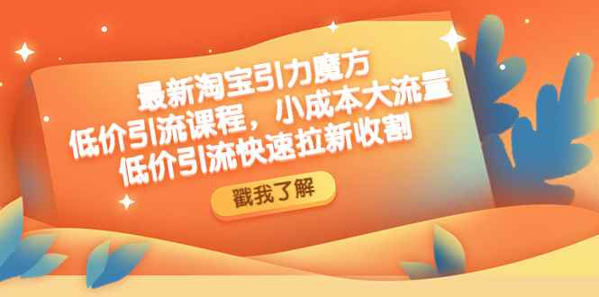 图片[1]-（4708期）最新淘宝引力魔方低价引流实操：小成本大流量，低价引流快速拉新收割