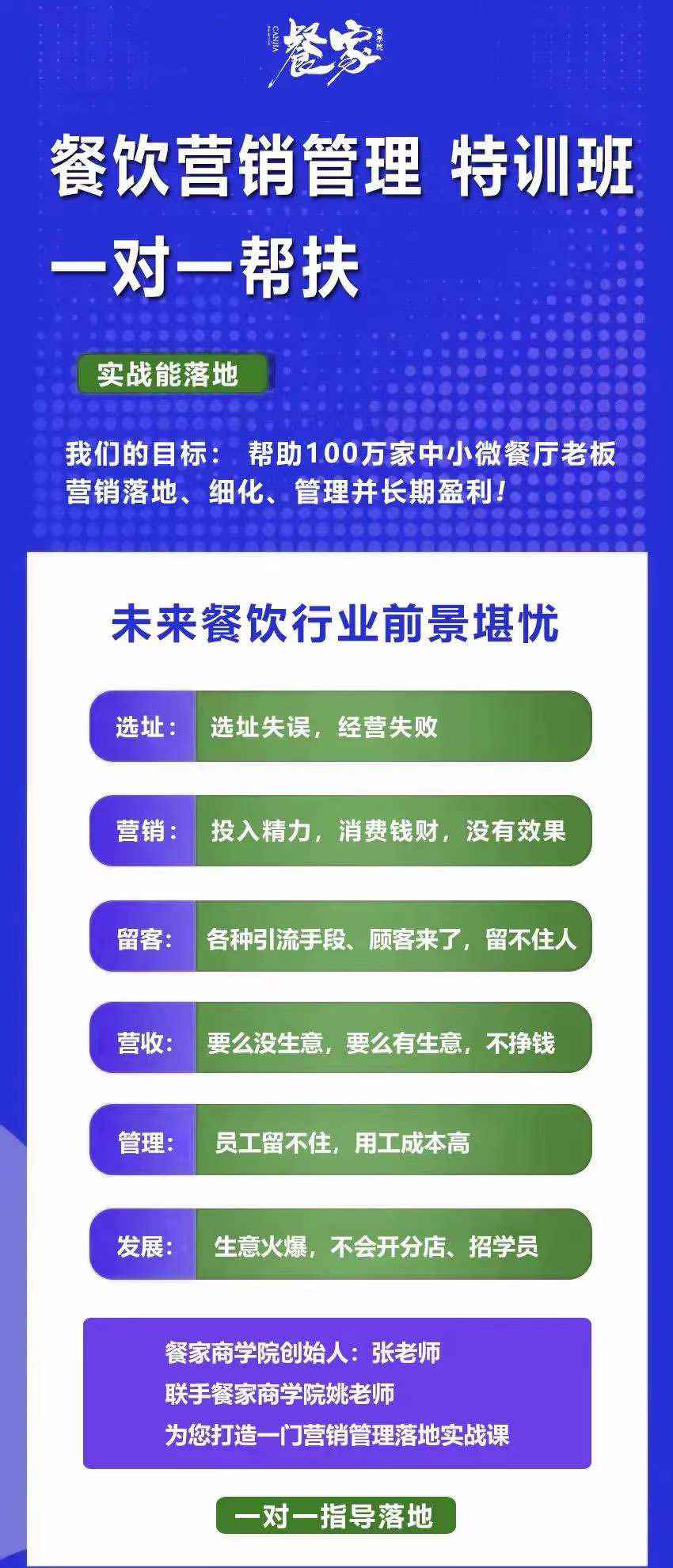 图片[1]-（3827期）餐饮营销管理特训班：选址+营销+留客+营收+管理+发展！