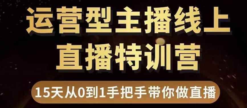 图片[1]-（3285期）慧哥直播电商运营型主播特训营，0基础15天手把手带你做直播带货