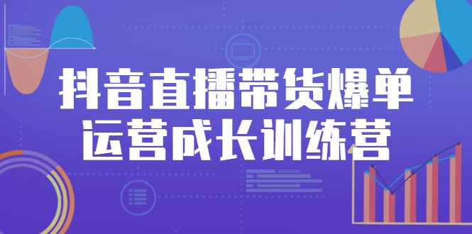 （2559期）抖音直播带货爆单运营成长训练营，手把手教你玩转直播带货