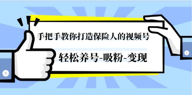 （1446期）手把手教你打造保险人的视频号，轻松养号-吸粉-变现【视频课程-无水印】