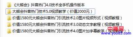 图片[1]-（908期）某高端赚钱项目：大熊会抖音热门技术2.0到5.0（全套视频课程）