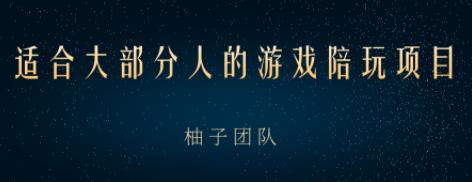 适合大部分人的游戏陪玩项目，把空余时间和游戏爱好变成收入【视频课程】