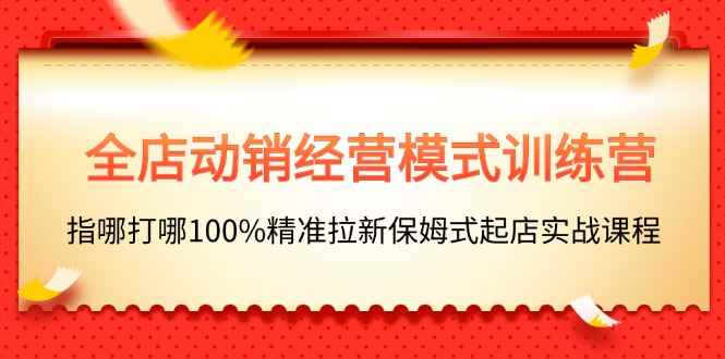 图片[1]-（11460期）全店动销-经营模式训练营，指哪打哪100%精准拉新保姆式起店实战课程