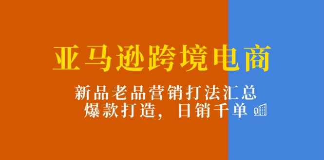 （11433期）亚马逊跨境电商：新品老品营销打法汇总，爆款打造，日销千单