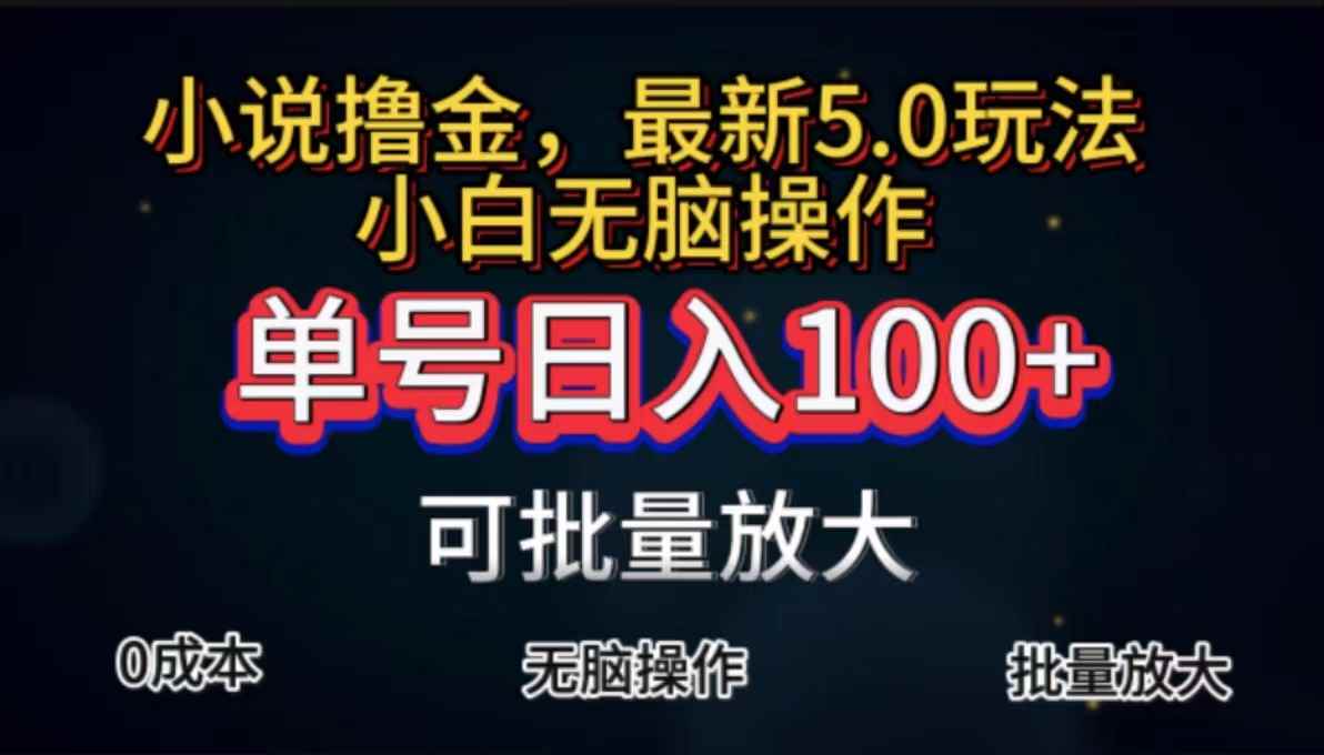 图片[1]-（11651期）全自动小说撸金，单号日入100+小白轻松上手，无脑操作