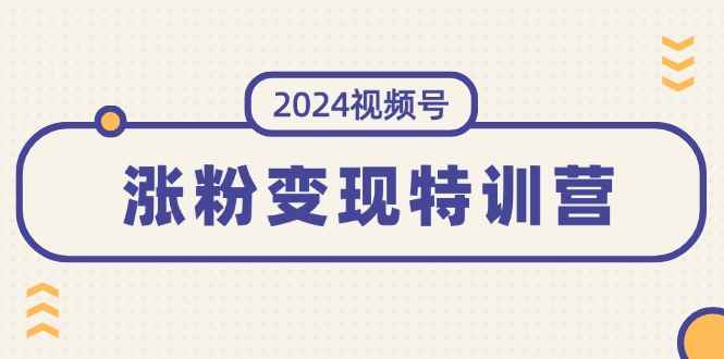 图片[1]-（11779期）2024视频号-涨粉变现特训营：一站式打造稳定视频号涨粉变现模式（10节）