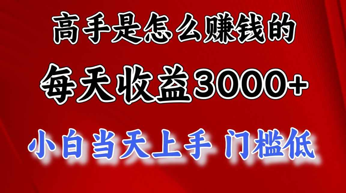 图片[1]-（12144期）1天收益3000+，月收益10万以上，24年8月份爆火项目