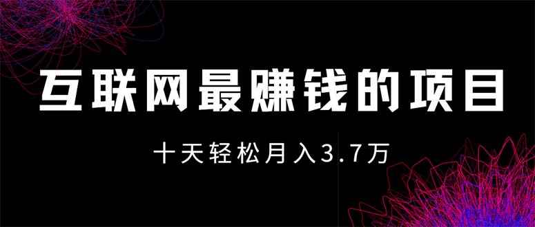 （12396期）互联网最赚钱的项目没有之一，轻松月入7万+，团队最新项目-万项网