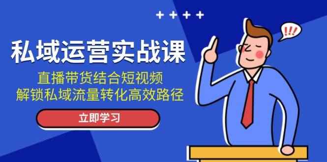 （13587期）私域运营实战课：直播带货结合短视频，解锁私域流量转化高效路径-阿光创业网